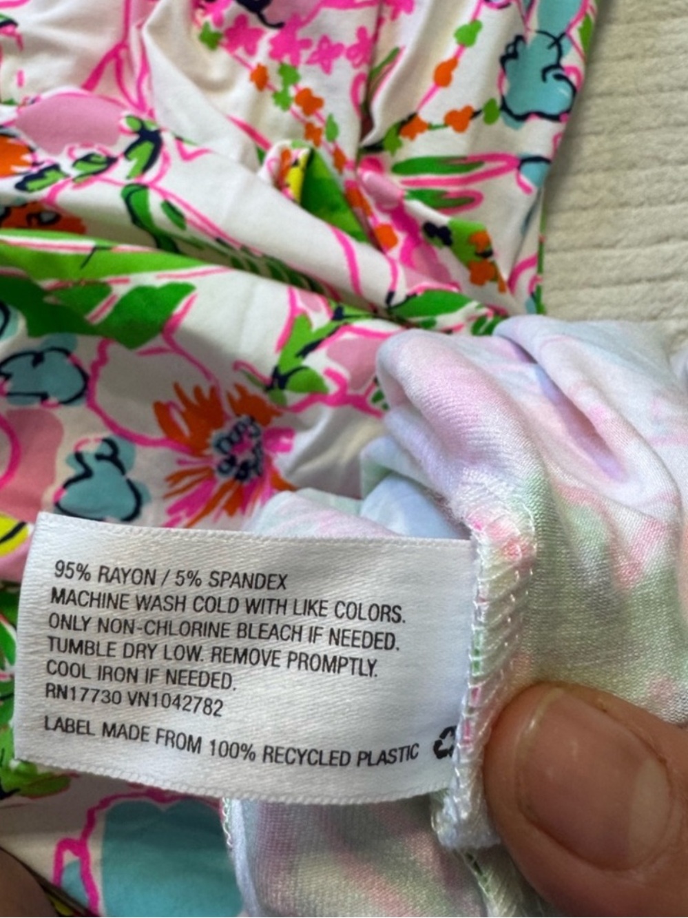 Lilly Pulitzer Strapless Floral Maxi Dress in Pink, Green & Orange - Picture 4 of 7